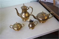 Solid Brass Tea & Coffee Set