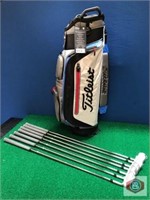 Clubs and Bag. Titleist Ap2 irons.