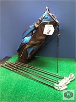 Bag and Clubs. Ping G400 irons. Ping Hoover bag.