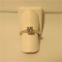 14K White Gold w/ Brillant Cut Diamond