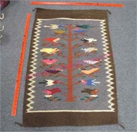 vintage southwestern woven rug (26in x 40in)