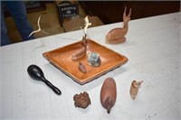 LOT OF WOODEN FIGURINES