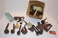 BOX LOT OF PIPES
