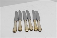 CASCADE TOWLE STERLING SILVER (6) BUTTER KNIVES