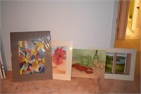 LOT OF 4PCS OF ARTWORK BY NORMA DOYLE