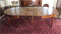 Copenhaver mahogany banquet table with bellflower