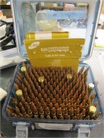 BOX OF APPROX 150 ROUNDS 308 WITH WATER PROOF BOX