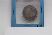 1876 Seated Silver Quarter