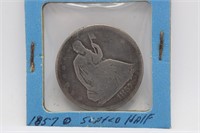1857-O Seated Silver Half Dollar