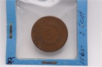 1865 Two-Cent Piece