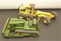* 2 Vintage Steel Toys - Nylint Bulldozer & Tonka