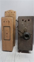 Antique Phone(as is) & Antique Phone Box w/Phone