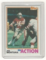 1982 Topps Joe Montana Football Card