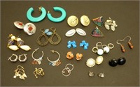 20 Pairs of Various Costume Earrings