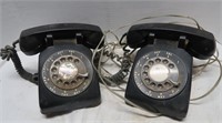 2 Vint. Rotary Telephones