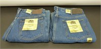 2 New Pairs of Fleece Lined Jeans - 36x34 & 38x34