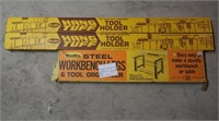 2 NIB  4' Heavy Duty Adj. Tool Holders & Steel