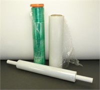 * Lot of 3 Partial Rolls of Stretch Wrap Film.