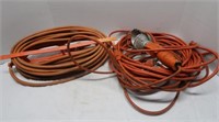 2 Extension Cords-14/3 & 1 with Trouble light