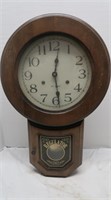 Vintage Regulator Clock w/Key(as is)