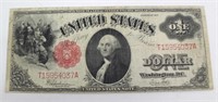 1917 U.S. Red Seal One Dollar $1 Large Note