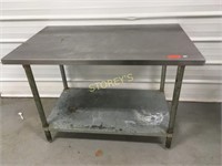 S/S Work Table - 4' x 30