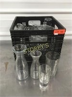 Asst Glassware's - wine carafes