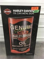 Harley Davidson Oil Can Sign - 13 x 4 x 22