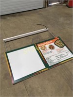 5 Illuminated Menu Board Signs w/ Brackets