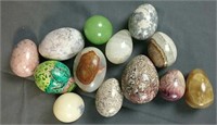 13 Polished Stone Eggs