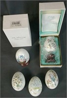 5 Noritake Bone China Eggs