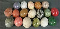 18 Polished Stone Eggs