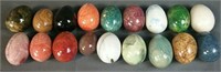 18 Polished Stone Eggs