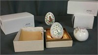 6 Noritake Bone China Eggs