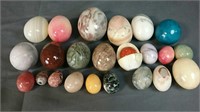 23 Polished Stone Eggs
