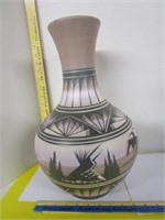 Large Navajo vase; signed