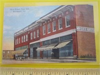 W.E. Burgess of Scottsville VA Post Card Main