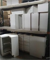 11 Pc. Set of White Merillat Kitchen Cabinets