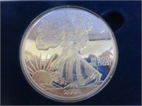 2000 1/2 pound tray silver eagle 251 grams of