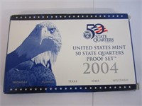 2004 set of 5 state quarters proof set