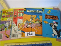 Comic Books; Yosemite Sam, Richie Rich Tweety