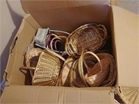 B1-Large box Lot of Wicker Baskets