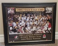 B1-Framed 2002 Ladies Gold Medal Olympic Hockey
