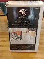DR- Brand New 4 Piece TV Tray Table Set