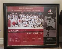 B1-Framed 2002 Men's Gold Medal Olympic Hockey