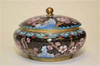 Chinese Cloisonne Covered Bowl