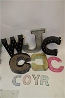 Group of Letters Wall Decor