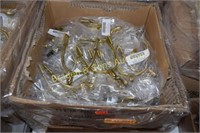 GROUP OF 30 CONTEMPORARY BRASS SPURS WITH ROWELS