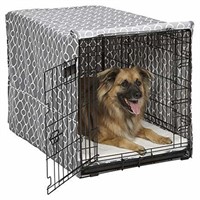 Midwest Homes for Pets CVR36T-GY Dog Crate Cover,