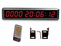 EU 1.8" LED Days Countdown CountUP and Clock Red